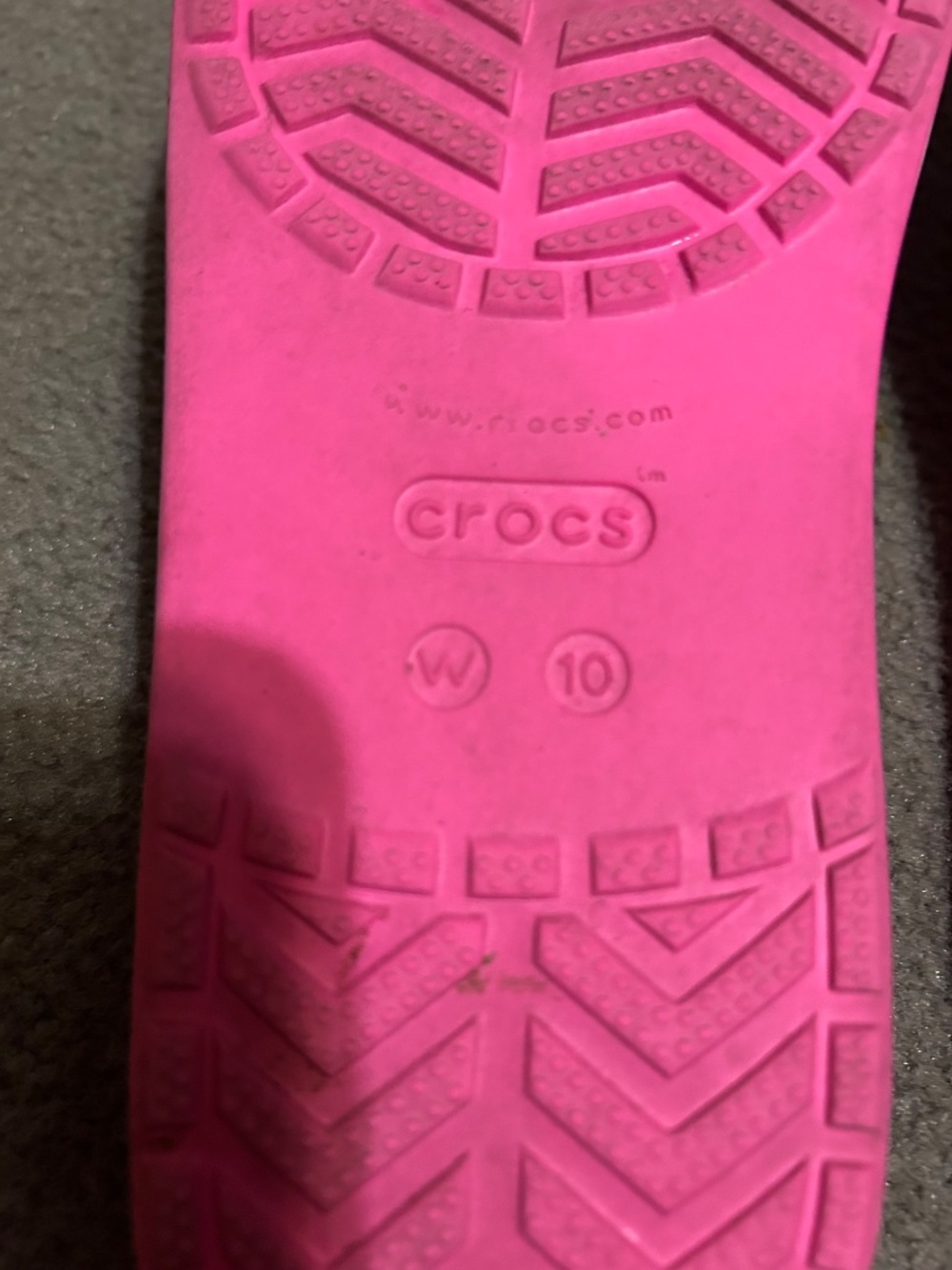 Crocs Hot Pink Flip Flops - Picture 7 of 7